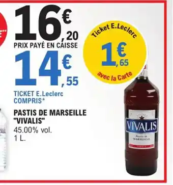 PASTIS DE MARSEILLE