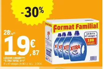 LESSIVE LIQUIDE (3X(4) "X-TRA TOTAL 4+1"