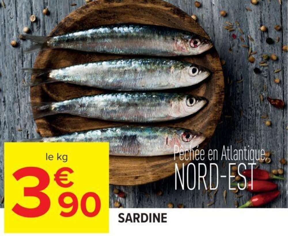 Promo SARDINE chez Carrefour Market