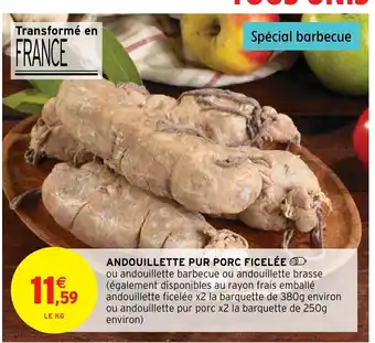 Intermarché Hyper ANDOUILLETTE PUR PORC FICELÉE offre