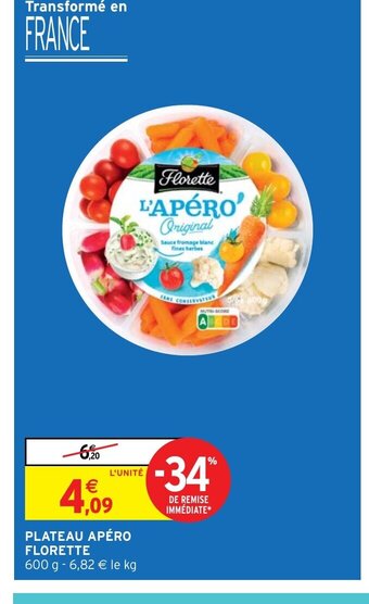 Intermarché Hyper PLATEAU APÉRO FLORETTE offre