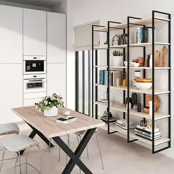 Bricomarché Emuca structure pour étagère lader, 830, peint en noir, acier offre