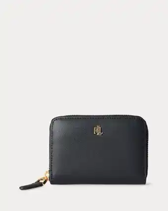 Portefeuille zippé en cuir