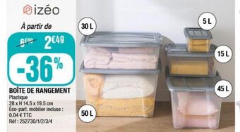 La Foir'Fouille Boite de rangement offre