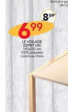 Stokomani Le voilage espirit lin offre