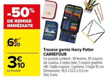 Carrefour Trousse garnie Harry Potter CARREFOUR offre