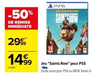 Carrefour Jeu "Saints Row" pour PS5 offre