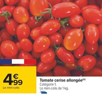 Carrefour Tomate cerise allongée offre