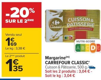 Carrefour Carrefour classic' margarine offre