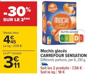 Carrefour Carrefour sensation mochis glacés offre