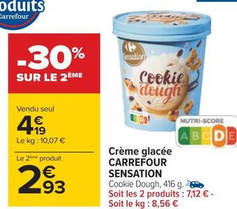 Carrefour Carrefour sensation crème glacée offre