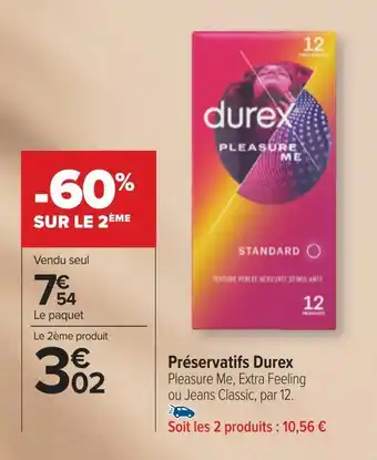 Carrefour Durex préservatifs offre