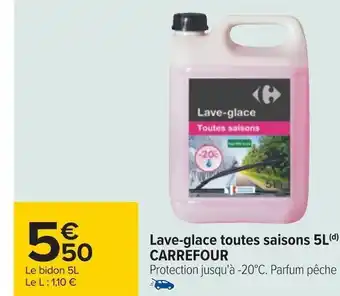Carrefour Carrefour lave-glace toutes saisons 5l(d) offre