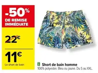 Carrefour i Short de bain homme offre