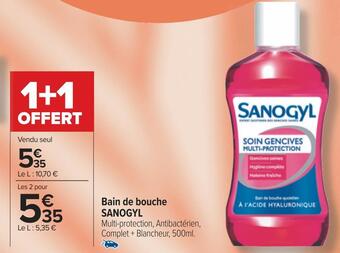 Carrefour Sanogyl bain de bouche offre