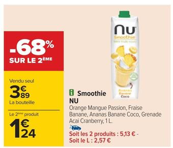 Carrefour Nu smoothie offre