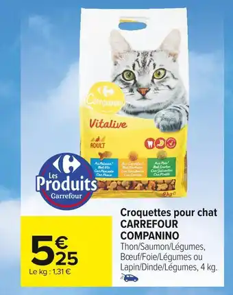 Carrefour Market Carrefour companino croquettes pour chat offre