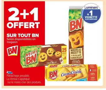 Carrefour Market Bn 2+1 offert sur tout bn offre