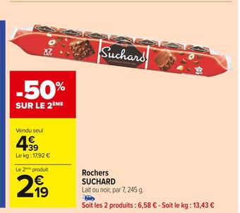 Carrefour Market Suchard rochers offre