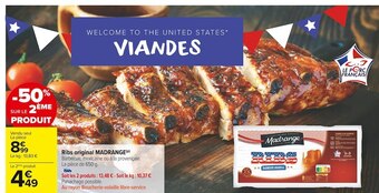 Carrefour Market Madrange ribs original offre