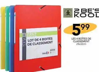 Stokomani Les 4 boîtes de classement offre
