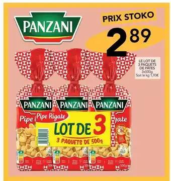 Stokomani Le lot de 3 paquets de pâtes offre