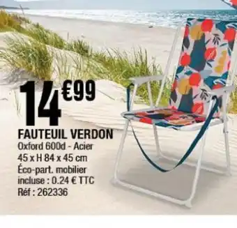 La Foir'Fouille Fauteuil verdon offre