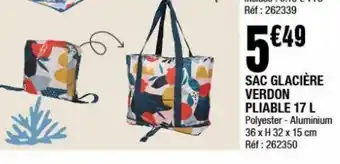 La Foir'Fouille Sac glacière verdon pliable 17l offre