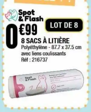 8 sacs à litière