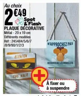 La Foir'Fouille Plaque decorative offre