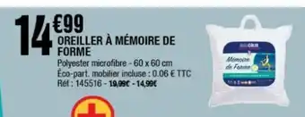 La Foir'Fouille Oreiller à mémoire de forme offre