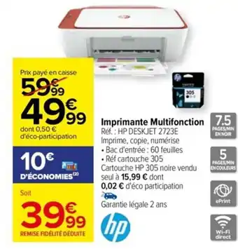 Carrefour Imprimante multifonction offre
