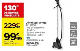 Carrefour Défroisseur vertical Réf. : H185B offre