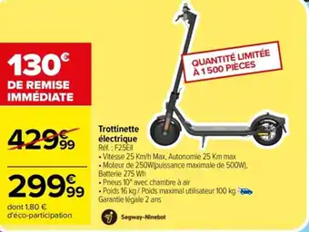 Carrefour Trottinette électrique Réf. : F25Ell offre