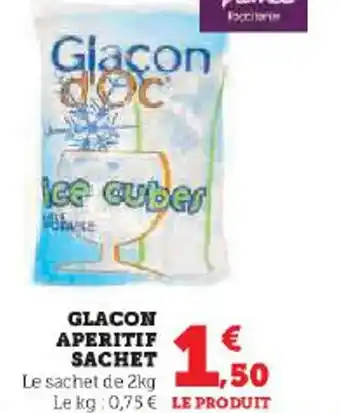 Super U GLACON APERITIF SACHET offre