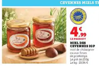 Super U MIEL DES CEVENNES IGCEVENNES MIELS TERROIR SERVICES offre