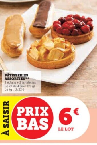 Super U PATISSERIES ASSORTIES offre