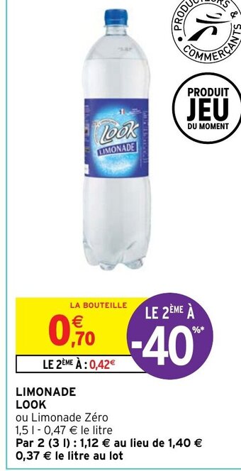 Intermarché Hyper LIMONADE LOOK offre