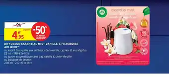 Intermarché Hyper DIFFUSEUR ESSENTIAL MIST VANILLE & FRAMBOISE offre