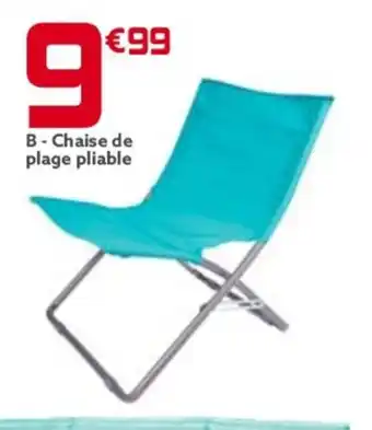 B-Chaise de plage pliable
