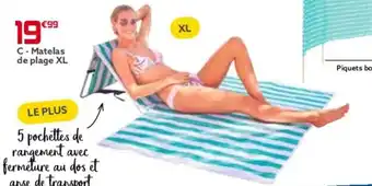 Gifi C-Matelas de plage XL offre