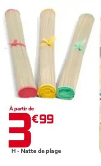 Gifi H-Natte de plage offre