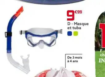 Gifi D - Masque et tuba offre