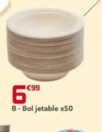 Gifi B-Bol jetable x50 offre