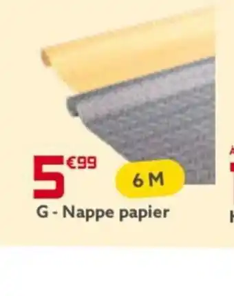 Gifi G-Nappe papier offre