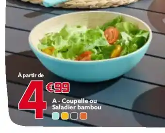 Gifi A-Coupelle ou Saladier bambou 0000 offre