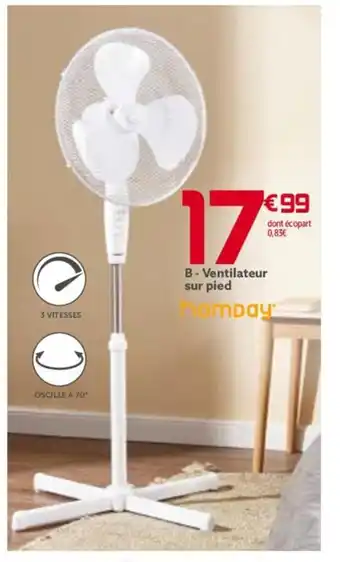 Gifi B-Ventilateur sur pied offre