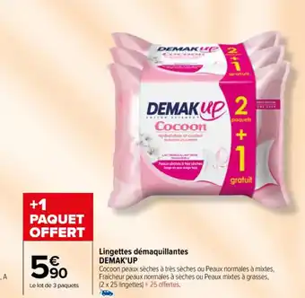Carrefour Lingettes démaquillantes DEMAK'UP offre