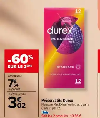 Préservatifs Durex