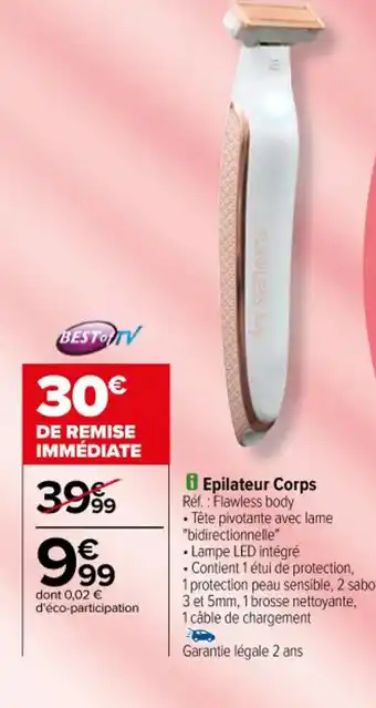 Carrefour Epilateur Corps offre